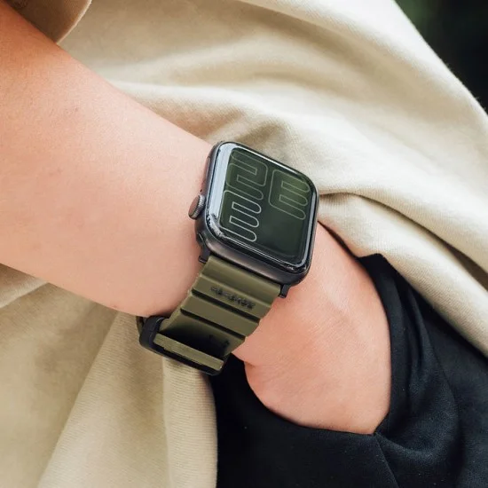 Apple Watch Strap 49/45/44 Mm Shokku Skinarma - Olive
